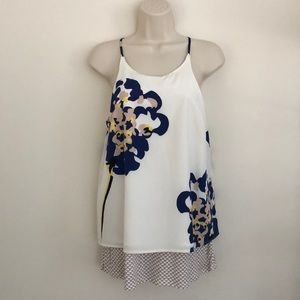 NWT Anthropologie Porridge Layered Swing Tank